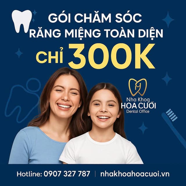 Gói chăm sóc răng miệng toàn diện chỉ 300K